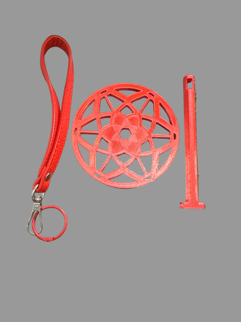 Lotus Flower Yarn Buddy 3D Printed