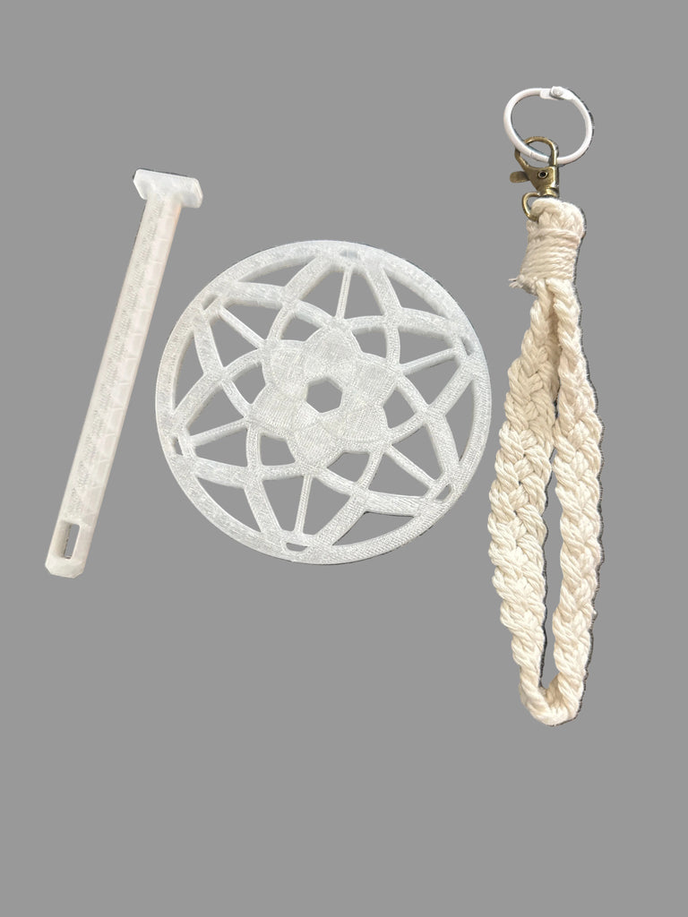 Lotus Flower Yarn Buddy 3D Printed