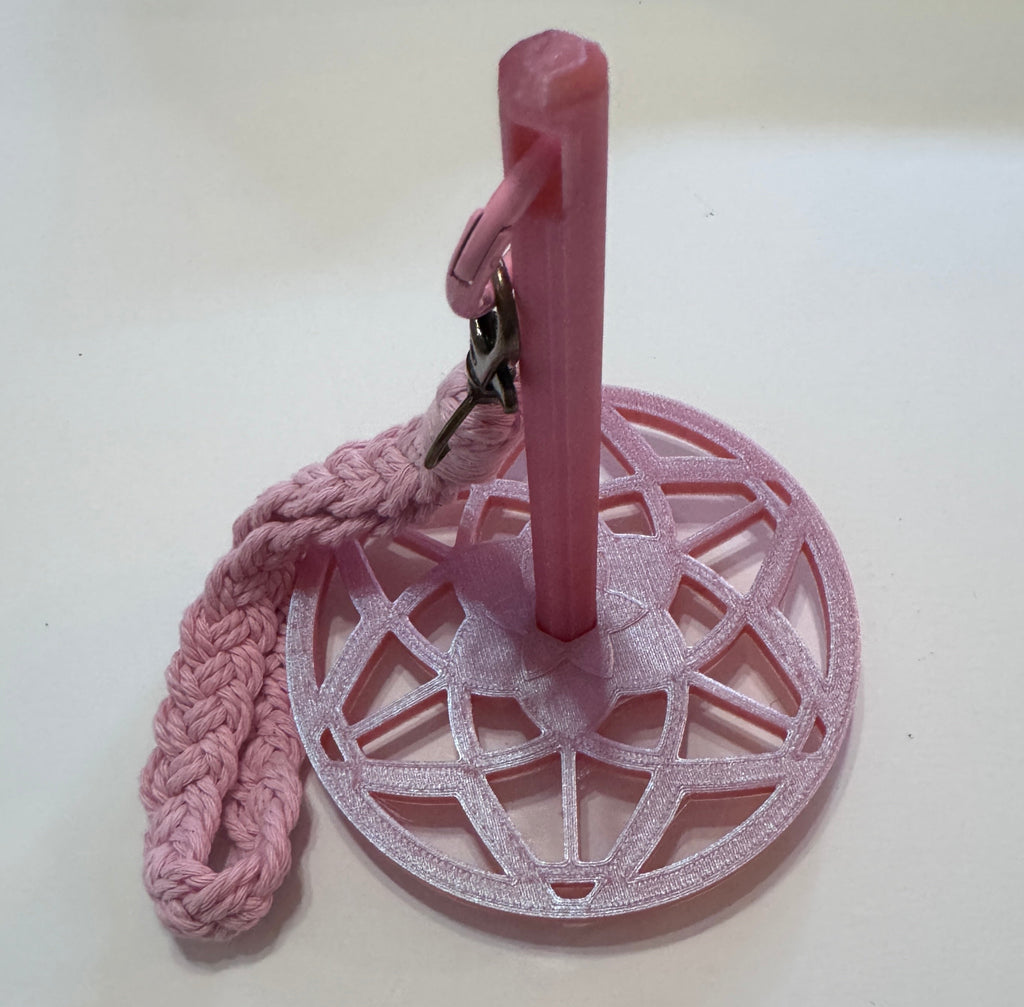 Lotus Flower Yarn Buddy 3D Printed