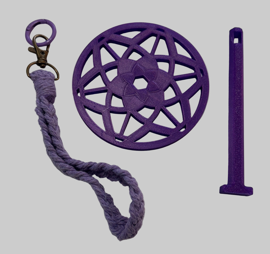 Lotus Flower Yarn Buddy 3D Printed