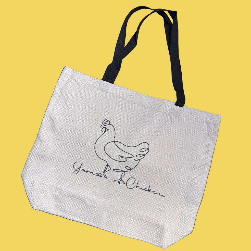 Yarn Chicken Canvas Tote Bag