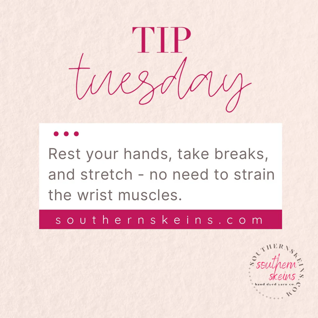 Are you stretching when knitting