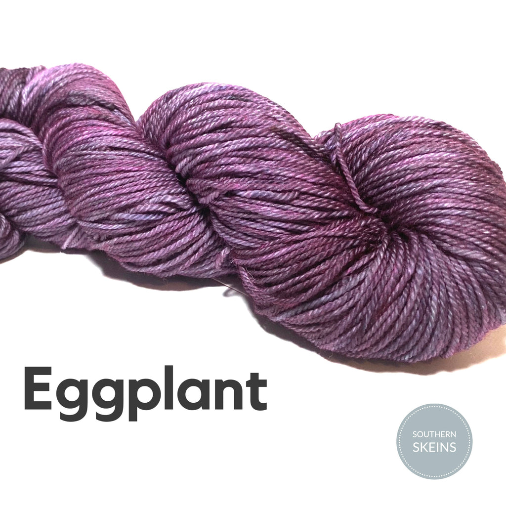 Eggplant Dyed to Order (DTO) Yarn
