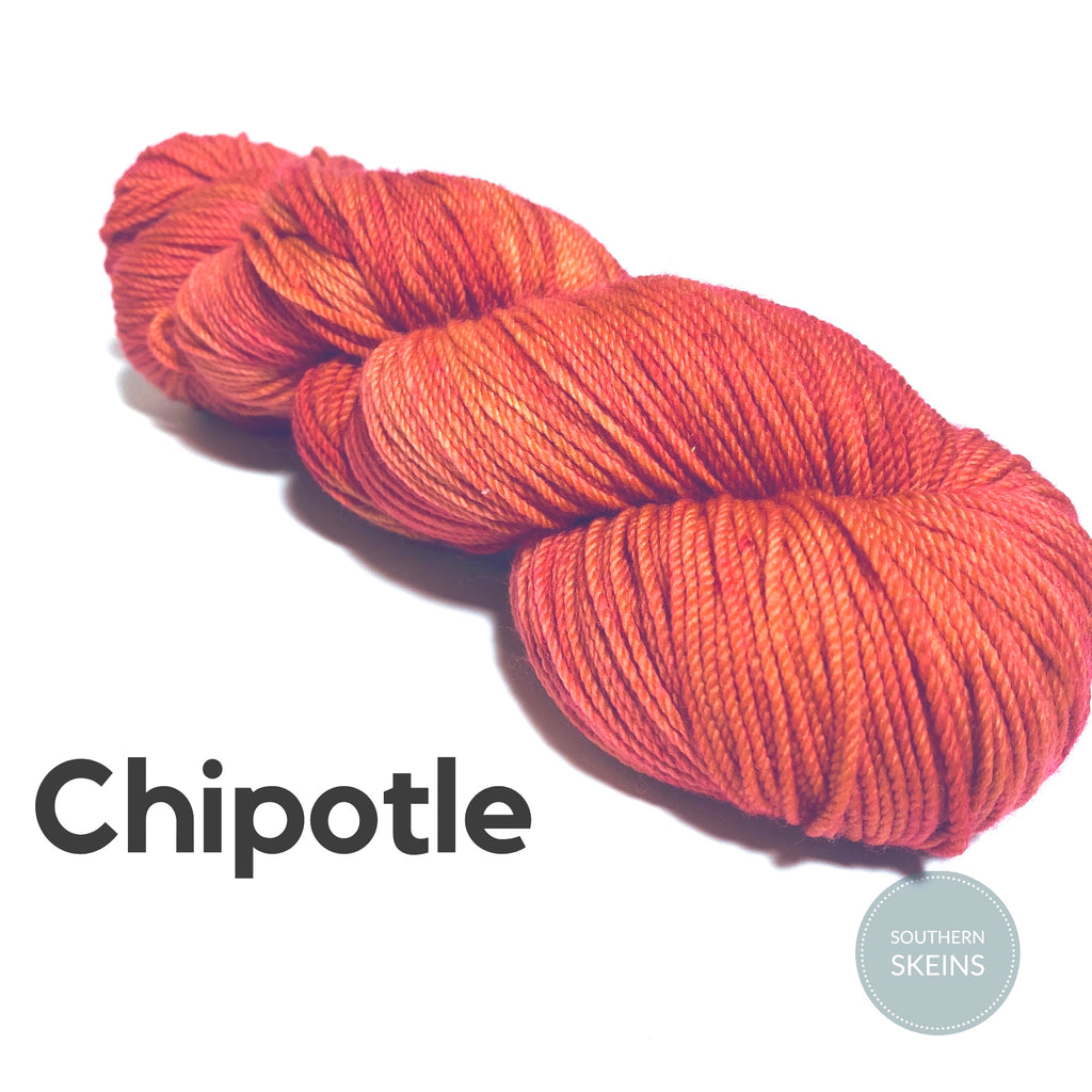 Chipotle Dyed to Order (DTO) Yarn